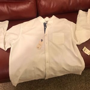 Lucky Brand Men’s Lived In Oxford white button XXL